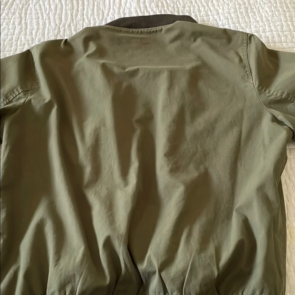 J. Crew Wallace & Barnes Olive Green Bomber Jacket